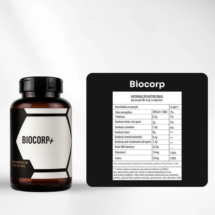 BioCorp - Óleos de Cártamo, Coco, Chia e Cromo - 90 Cápsulas – Nação Verde
